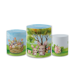 Trio Capas de Cilindros Sublimados Decorativo Tema... - Loja | Bibi Painéis