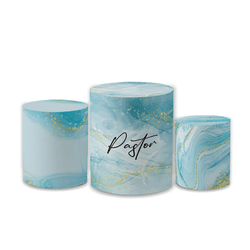 Trio Capas de Cilindros Sublimados Decorativo Tema... - Loja | Bibi Painéis