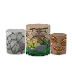 Trio Capas de Cilindros Sublimados Decorativo Tema... - Loja | Bibi Painéis