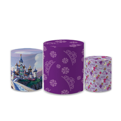 Trio Capas de Cilindros Sublimados Decorativo Tema... - Loja | Bibi Painéis