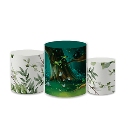 Trio Capas de Cilindros Sublimados Decorativo Tema... - Loja | Bibi Painéis
