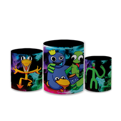 Trio Capas de Cilindros Sublimados Decorativo Tema... - Loja | Bibi Painéis