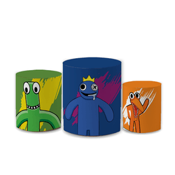Trio Capas de Cilindros Sublimados Decorativo Tema... - Loja | Bibi Painéis