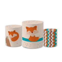 Trio Capas de Cilindros Sublimados Decorativo Tema... - Loja | Bibi Painéis