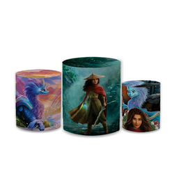 Trio Capas de Cilindros Sublimados Decorativo Tema... - Loja | Bibi Painéis