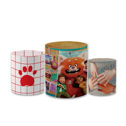 Trio Capas de Cilindros Sublimados Decorativo Tema... - Loja | Bibi Painéis