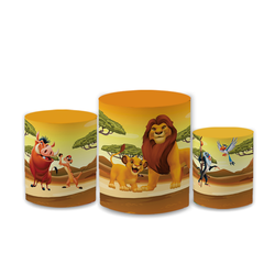 Trio Capas de Cilindros Sublimados Decorativo Tema... - Loja | Bibi Painéis