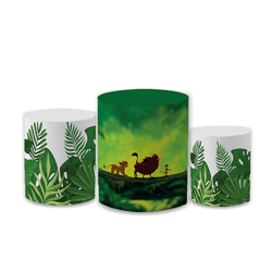 Trio Capas de Cilindros Sublimados Decorativo Tema... - Loja | Bibi Painéis