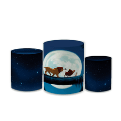 Trio Capas de Cilindros Sublimados Decorativo Tema... - Loja | Bibi Painéis