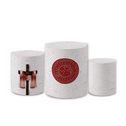 Trio Capas de Cilindros Sublimados Decorativo Tema... - Loja | Bibi Painéis
