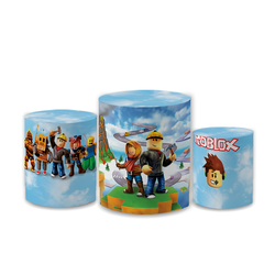 Trio Capas de Cilindros Sublimados Decorativo Tema... - Loja | Bibi Painéis