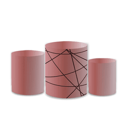 Trio Capas de Cilindros Sublimados Decorativo Tema... - Loja | Bibi Painéis