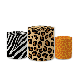 Trio Capas de Cilindros Sublimados Decorativo Tema... - Loja | Bibi Painéis