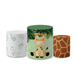 Trio Capas de Cilindros Sublimados Decorativo Tema... - Loja | Bibi Painéis
