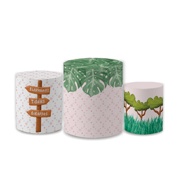 Trio Capas de Cilindros Sublimados Decorativo Tema... - Loja | Bibi Painéis