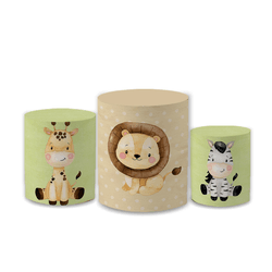 Trio Capas de Cilindros Sublimados Decorativo Tema... - Loja | Bibi Painéis