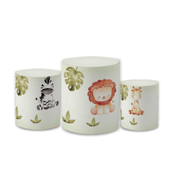 Trio Capas de Cilindros Sublimados Decorativo Tema... - Loja | Bibi Painéis