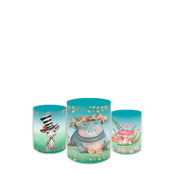 Trio Capas de Cilindros Sublimados Decorativo Tema... - Loja | Bibi Painéis