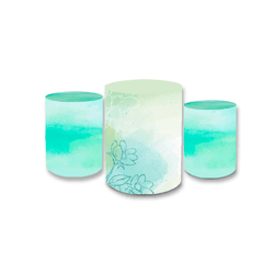 Trio Capas de Cilindros Sublimados Decorativo Tema... - Loja | Bibi Painéis