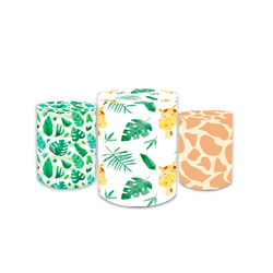 Trio Capas de Cilindros Sublimados Decorativo Tema... - Loja | Bibi Painéis