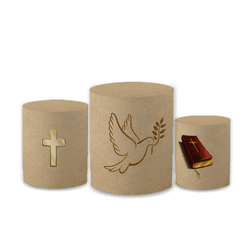 Trio Capas de Cilindros Sublimados Decorativo Tema... - Loja | Bibi Painéis
