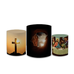 Trio Capas de Cilindros Sublimados Decorativo Tema... - Loja | Bibi Painéis