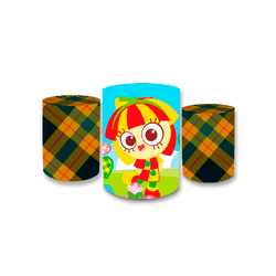 Trio Capas de Cilindros Sublimados Decorativo Tema... - Loja | Bibi Painéis