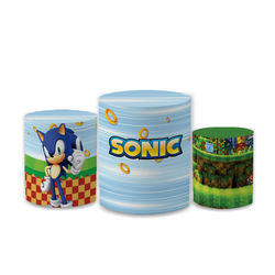Trio Capas de Cilindros Sublimados Decorativo Tema... - Loja | Bibi Painéis