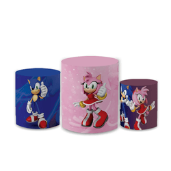 Trio Capas de Cilindros Sublimados Decorativo Tema... - Loja | Bibi Painéis