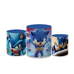 Trio Capas de Cilindros Sublimados Decorativo Tema... - Loja | Bibi Painéis