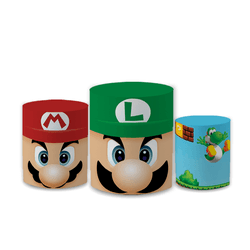 Trio Capas de Cilindros Sublimados Decorativo Tema... - Loja | Bibi Painéis
