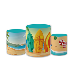 Trio Capas de Cilindros Sublimados Decorativo Tema... - Loja | Bibi Painéis