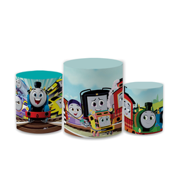Trio Capas de Cilindros Sublimados Decorativo Tema... - Loja | Bibi Painéis