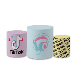 Trio Capas de Cilindros Sublimados Decorativo Tema... - Loja | Bibi Painéis