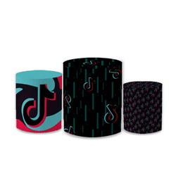 Trio Capas de Cilindros Sublimados Decorativo Tema... - Loja | Bibi Painéis