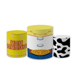 Trio Capas de Cilindros Sublimados Decorativo Tema... - Loja | Bibi Painéis