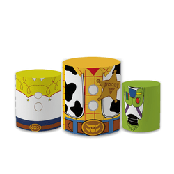 Trio Capas de Cilindros Sublimados Decorativo Tema... - Loja | Bibi Painéis