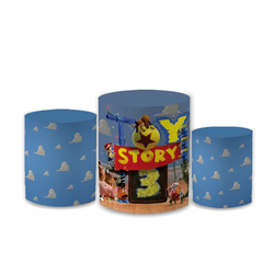 Trio Capas de Cilindros Sublimados Decorativo Tema... - Loja | Bibi Painéis