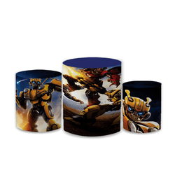 Trio Capas de Cilindros Sublimados Decorativo Tema... - Loja | Bibi Painéis