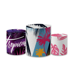 Trio Capas de Cilindros Sublimados Decorativo Tema... - Loja | Bibi Painéis