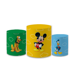 Trio Capas de Cilindros Sublimados Decorativo Tema... - Loja | Bibi Painéis