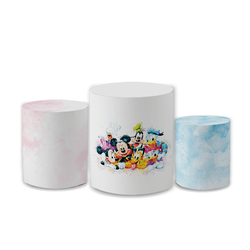 Trio Capas de Cilindros Sublimados Decorativo Tema... - Loja | Bibi Painéis