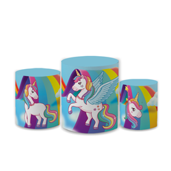 Trio Capas de Cilindros Sublimados Decorativo Tema... - Loja | Bibi Painéis