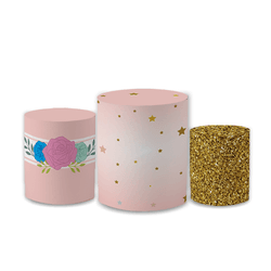 Trio Capas de Cilindros Sublimados Decorativo Tema... - Loja | Bibi Painéis