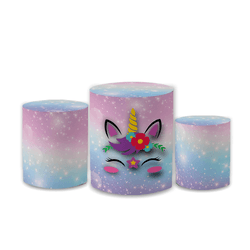Trio Capas de Cilindros Sublimados Decorativo Tema... - Loja | Bibi Painéis