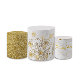 Trio Capas de Cilindros Sublimados Decorativo Tema... - Loja | Bibi Painéis