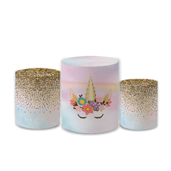 Trio Capas de Cilindros Sublimados Decorativo Tema... - Loja | Bibi Painéis