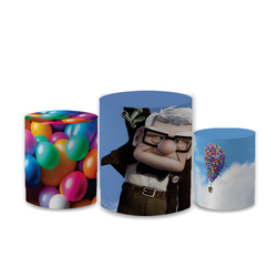 Trio Capas de Cilindros Sublimados Decorativo Tema... - Loja | Bibi Painéis