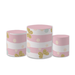 Trio Capas de Cilindros Sublimados Decorativo Tema... - Loja | Bibi Painéis