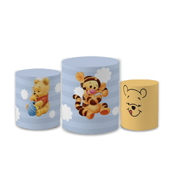 Trio Capas de Cilindros Sublimados Decorativo Tema... - Loja | Bibi Painéis